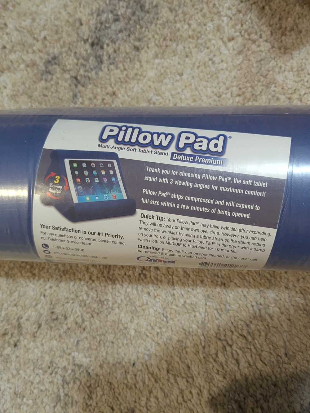 Multi-Angle Soft Tablet Stand - Blue - Picture 3 of 4